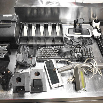 15 items including Epson receipt printer, keyboard, credit card reader, cash drawer insert. Multiplies bid by 15.