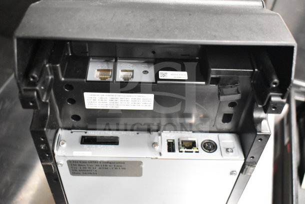 Receipt printer with visible ports and connection labels, "Made in the Philippines." Auction includes 14 other items.