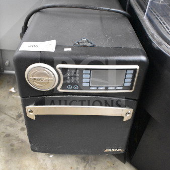 2017 Turbochef NGO rapid cook oven, black, electric, 208/240V, 1 phase, with control panel, fair condition.