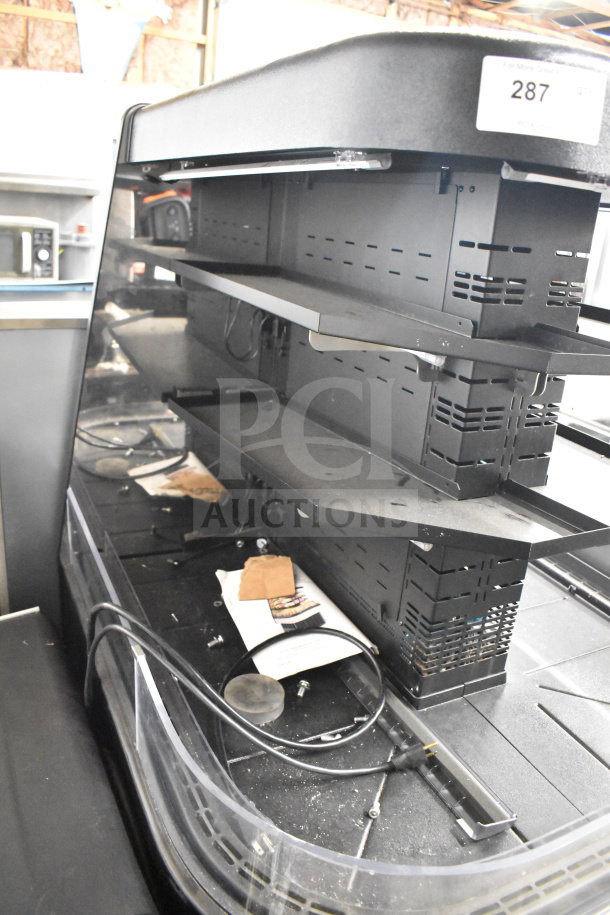 Federal Commercial Island Grab N Go Merchandiser with shelves, used condition, model tag labeled "287."