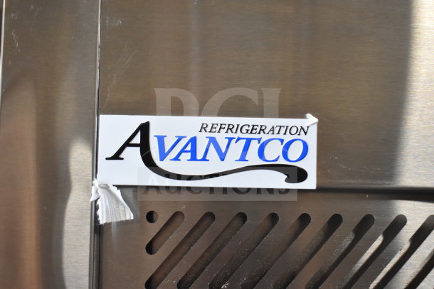 Avantco 178Z2FHC 54" stainless steel reach-in freezer, brand new with minor scratches, solid door, 115V, 1 phase.