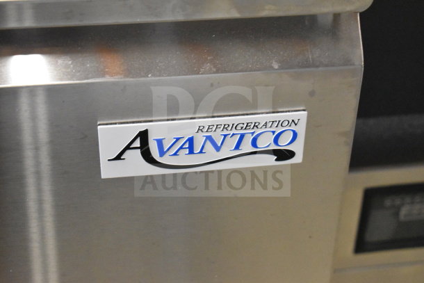 Avantco 178SSPT6010 Commercial Prep Table, scratch and dent condition, stainless steel, 115V, 1 phase, brand logo shown.
