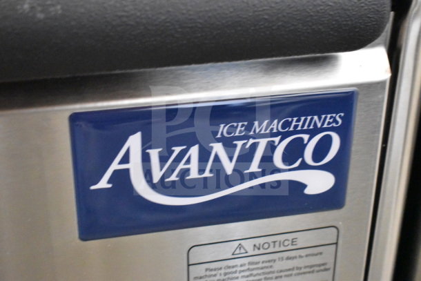 "2026 Avantco 194UN300A Undercounter Ice Machine, full cube, 115V, scratch and dent, blue Avantco label visible."