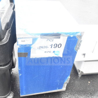 BRAND NEW Regency 600AEC1820 half-height pan rack, enclosed, 20-pan capacity, welded, scratch and dent condition, label "JUN26-190."