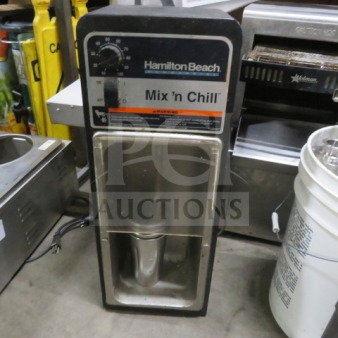 Hamilton Beach Mix 'n Chill commercial drink mixer, model 94950, with stainless steel mixing glass. 120 Volt.