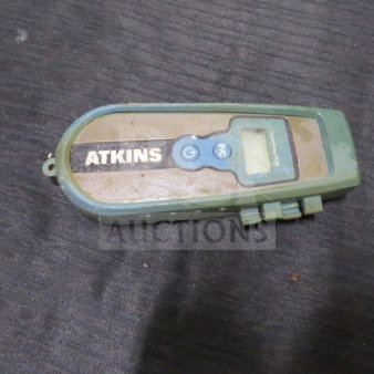 Atkins Econo Temp Plus thermometer, worn condition, with display screen and control buttons visible.