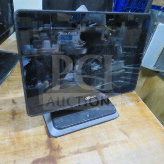 NCR POS Terminal, no cords, touchscreen, black, clean condition, model and serial number not visible.