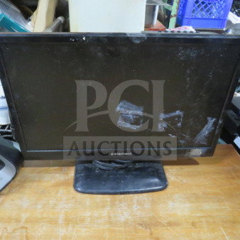 Element flatscreen TV, model ELEFW195, with visible surface wear.
