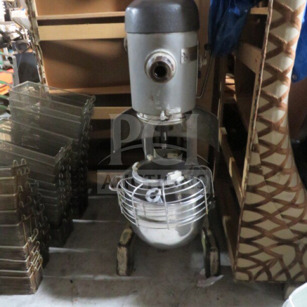 Hobart 30 Quart Stand Mixer, Model D330, with stainless steel bowl, guard, paddle; 208V, used condition.