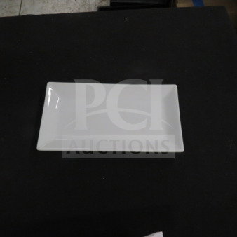 NEW CAC 8.5 Inch Plate, Model KSE-34. Rectangular white porcelain, excellent condition.