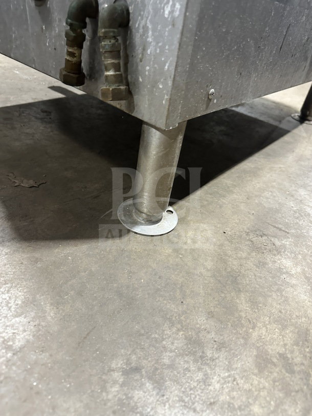 Vulcan C24GA10 convection steamer cabinet base, stainless steel finish, visible legs and gas connectors.