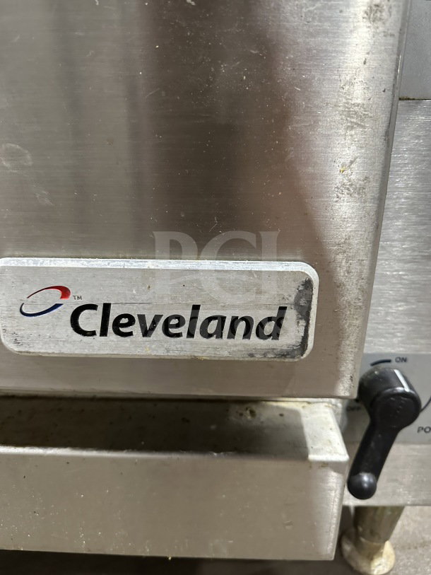 Cleveland Range SteamChef Series 6-Pan Convection Steamer, stainless steel, electric, 208V 3-phase, visible brand logo.