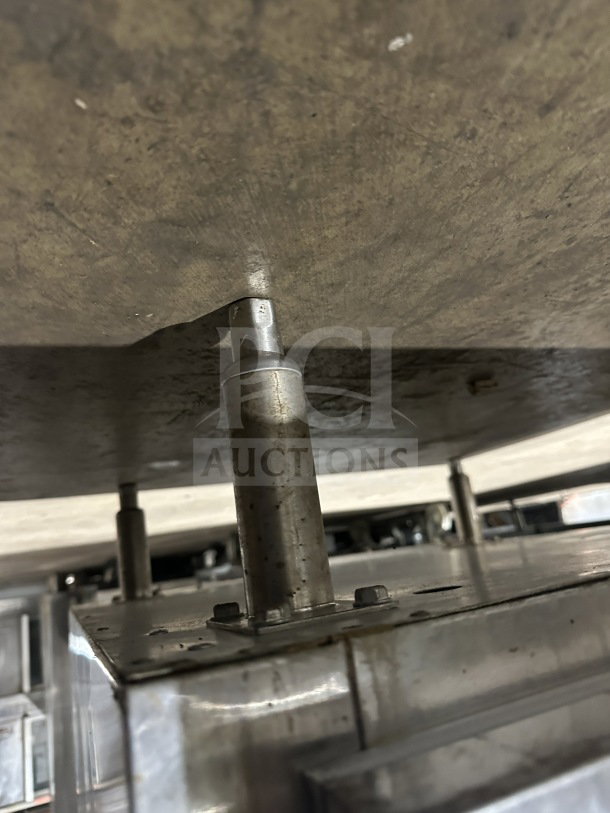 Delfield Commercial Stainless Steel SSR1-SH-21 refrigerator detail showing durable steel construction and mounting components.