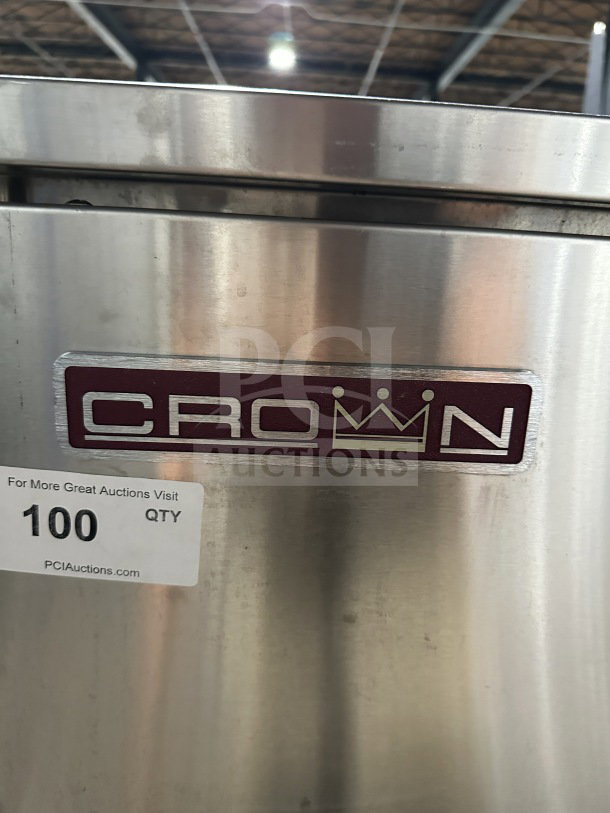 Crown SX-5 stainless steel electric convection steamer, model SX-5, 208V, 1/3 phase, working condition.