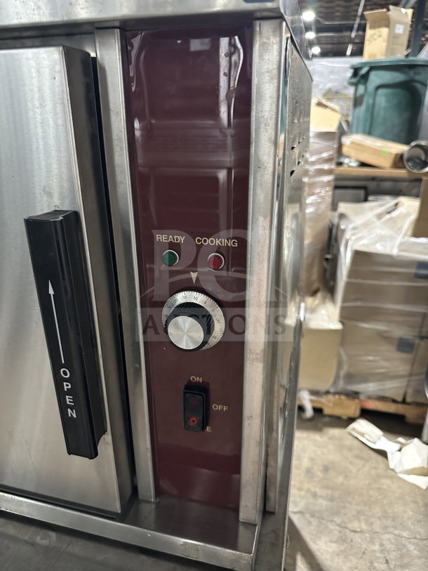 Crown SX-5 stainless steel countertop convection steamer, electric powered, 208V, 1/3 phase, working condition.