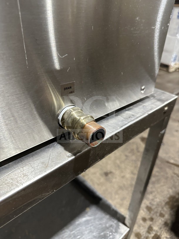 Crown SX-5 stainless steel convection steamer, electric, 208V, 1/3 phase, visible drain fitting, working condition.