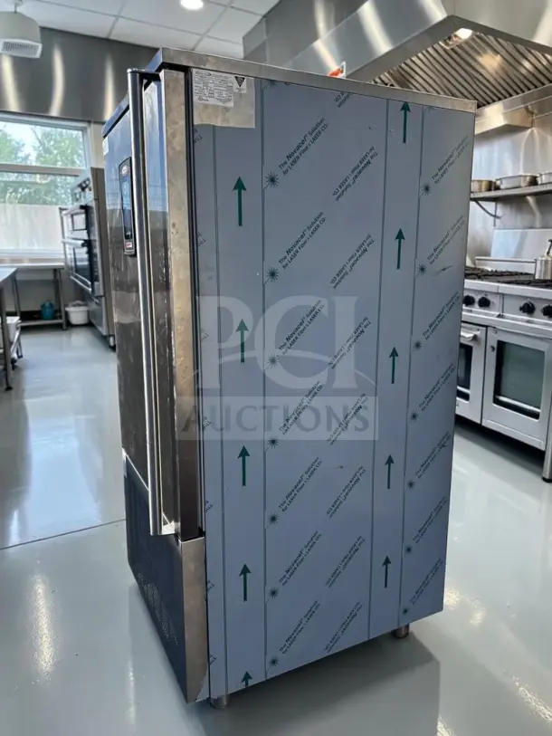 American Panel AP12BCF110-3 stainless steel blast chiller, 24 pan capacity, 208V, UL & NSF certified, exceptional condition.