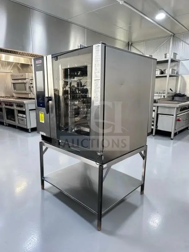 Rational iCombi Pro 10-Full Size Electric oven, stainless steel, mobile rack, sheet pan capacity, immaculate condition.