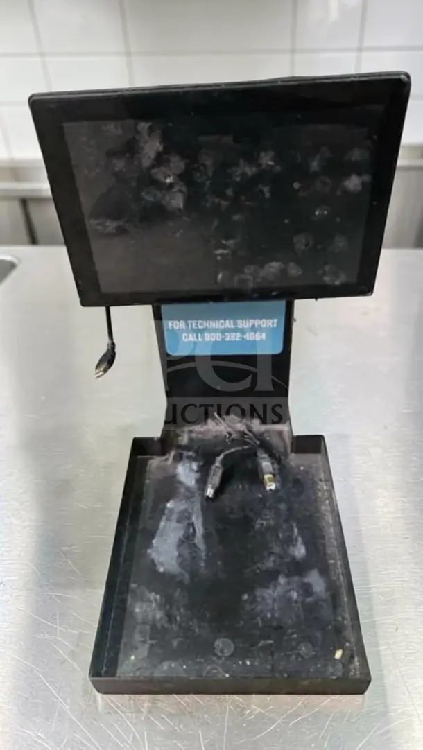 Label King Turbo food labeling and monitoring system, includes touchscreen and wireless hub. Fully tested, technical support tag visible.