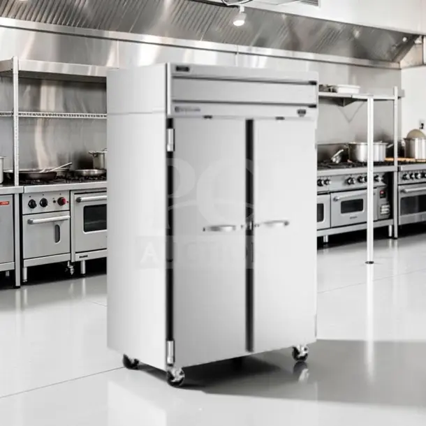 Beverage-Air HFP2-1S Horizon Series 52" two-door reach-in freezer, superior condition, Energy Star, fully tested.