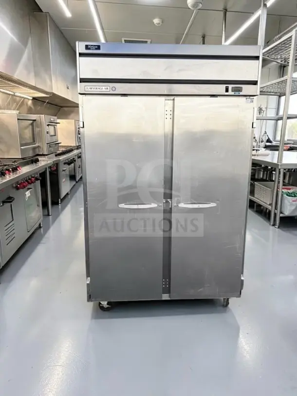 Beverage-Air HFP2-1S Horizon Series 52" two-door reach-in freezer, superior condition, ENERGY STAR, fully tested, R404A, 115V.