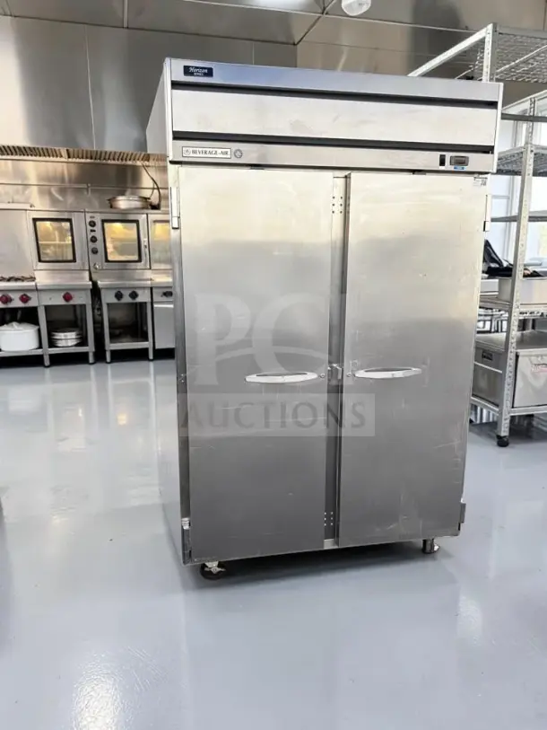 Beverage-Air HFP2-1S Horizon Series 52" two-door reach-in freezer, stainless steel, Energy Star, tested, superior condition.