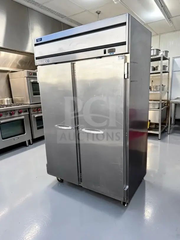 Beverage-Air HFP2-1S Horizon Series 52" two-door reach-in freezer, stainless steel, superior condition, R404A, ENERGY STAR.