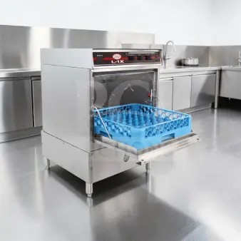 CMA Dishmachines L-1X, 24” commercial undercounter dishwasher, low-temp chemical sanitizing, excellent condition, fully operational.