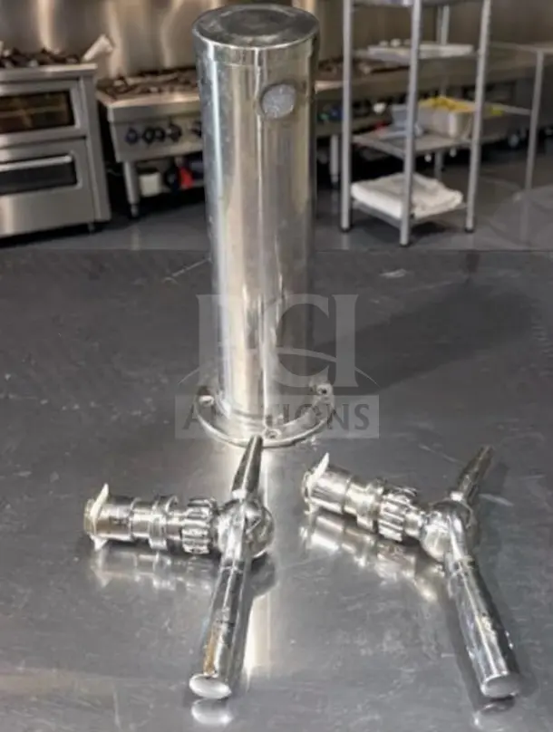 Multiplex ND21TS59 mobile nitrogen dispenser, one column, two taps, 3-gallon capacity. Remarkable condition, fully tested.