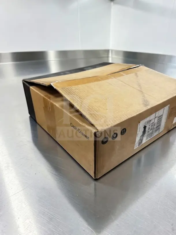 New Toast TC200 POS cash drawer in open box. Lockable, with key and removable cash till. Printer-driven connection. Model shown: TOA-S-POS-1287.