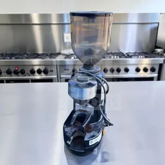 Gino Rossi RR45 commercial espresso grinder with 1.2 kg hopper, 63.5 mm flat burrs; excellent condition, fully tested.