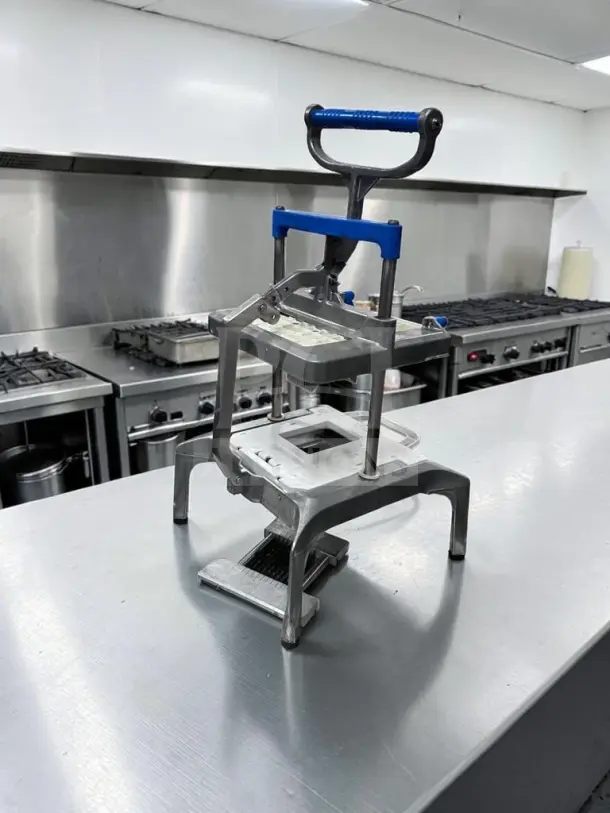 Prince Castle 980-000-00 Saber King manual food slicer in optimal condition, NSF certified, ready for commercial use.