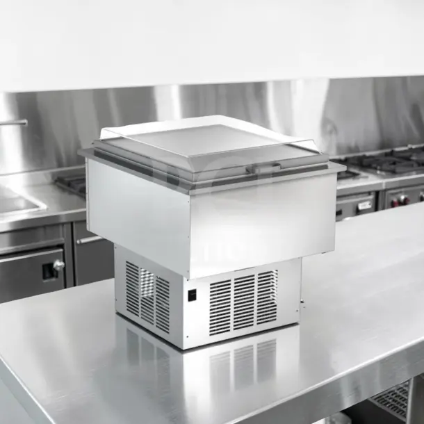 Silver King SKFDI23-ELUS1 drop-in ice cream dipping freezer, 22.5", 2-section, refrigerated, fully tested, ETL listed, 115V.
