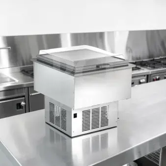 Silver King SKFDI23-ELUS1 drop-in ice cream dipping freezer, 22.5", 2-section, refrigerated, fully tested, ETL listed, 115V.