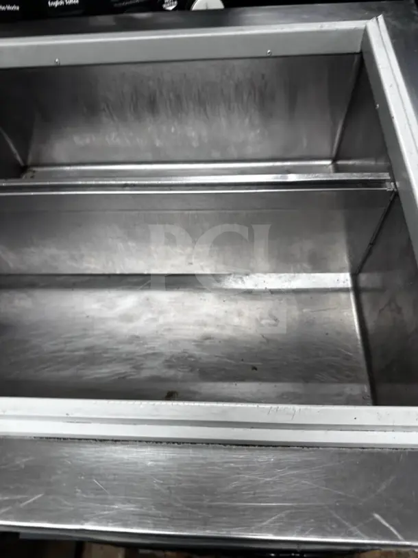 Silver King SKFDI23-ELUS1 drop-in ice cream dipping freezer, 22.5", two-section, excellent condition, ETL listed.