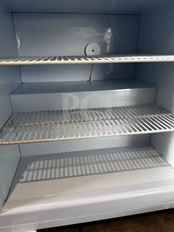 Avantco CFM2 2 Cu. Ft. countertop glass door display freezer, excellent condition, ETL certified, fully tested, 110-120V.