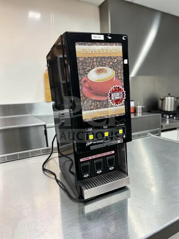 Wilbur Curtis PC-3D-10-01 cappuccino machine, 3 stations, outstanding condition, tested, 120V, countertop model.