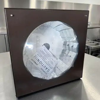New Sun Valley Lighting 24x24 commercial ceiling light fixture, architectural reflector model, 277V, fully tested, brown frame.