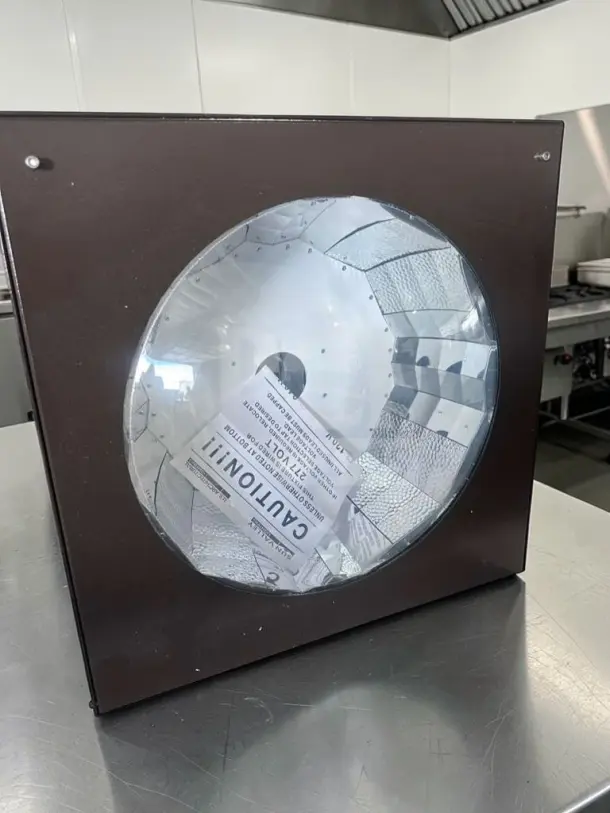 New Sun Valley Lighting 24x24 ceiling fixture, architectural reflector model, 277V, tested, fully operational.