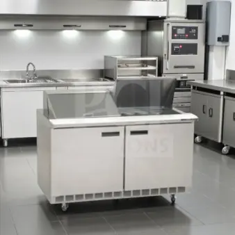 Flawless Delfield 4460NP-24M 60" Mega Top refrigerated prep table, 24 pan capacity, NSF/UL listed, 20.2 cu. ft., 115V.