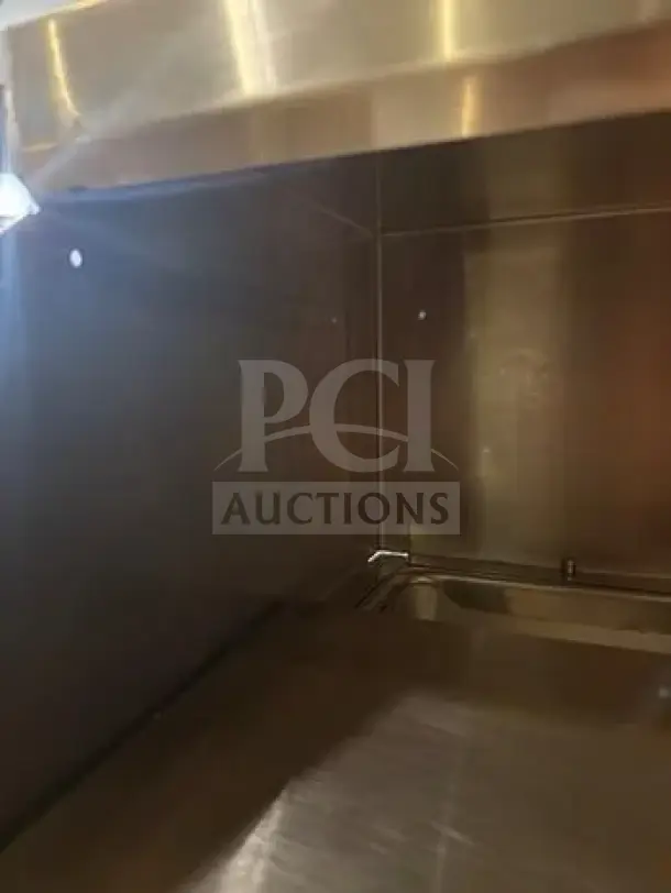 Randell 9412-2-7 stainless steel refrigerated prep table interior, pristine condition, fully tested, NSF/UL listed.