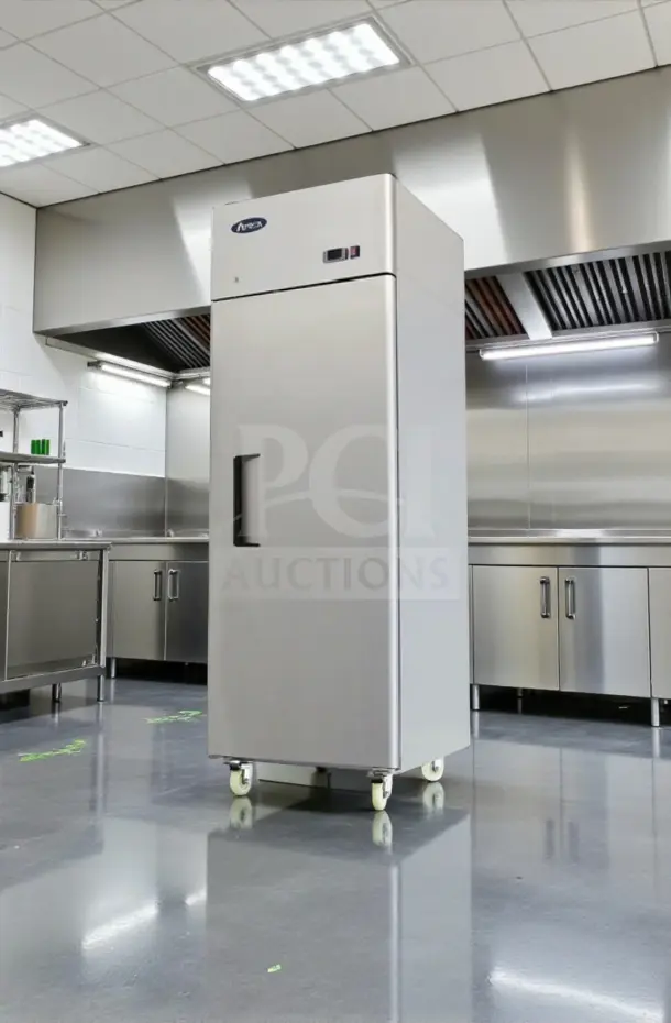 Atosa MBF8004GR 28.7" reach-in refrigerator, 21.4 Cu. Ft., high-grade condition, ENERGY STAR®, ETL listed, fully tested.