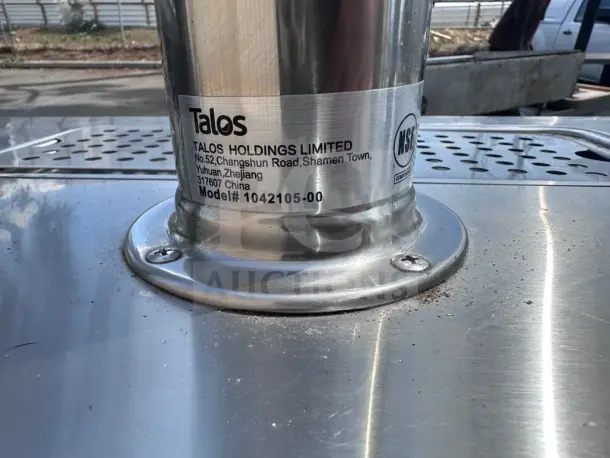 Migali C-DD60-2-HC kegerator, stainless steel, 2-tap, 60", Talos label visible, exceptional condition, 115V, fully tested.