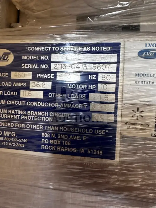 LVO FL14F 14-Pan Front-Load Washer, 460V 3-Phase, in outstanding condition. Serial No. 2113-0413-5607, fully tested.