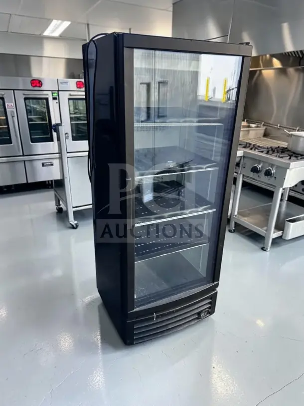 IDW G-12-F334B-HC 25″ Single Glass Door Merchandiser Cooler, 11.4 Cu. Ft., ENERGY STAR, 115V, tested operational, excellent condition.