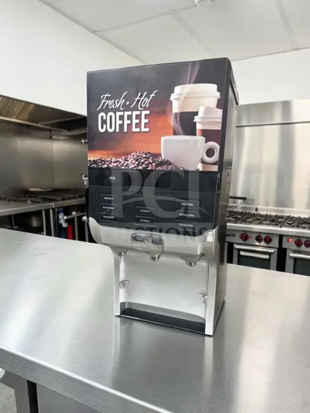 Folgers Select Brew NG-300 coffee dispenser, dual blend system, excellent condition, sleek design, fully tested operational unit.