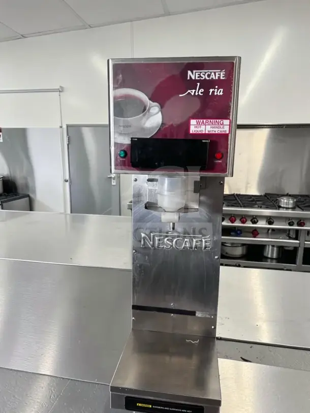 Optimal Condition Grindmaster-Cecilware JAVA 2QB Dual-Hopper Soluble Coffee Dispenser, Nescafe branding, 120V, fully tested.
