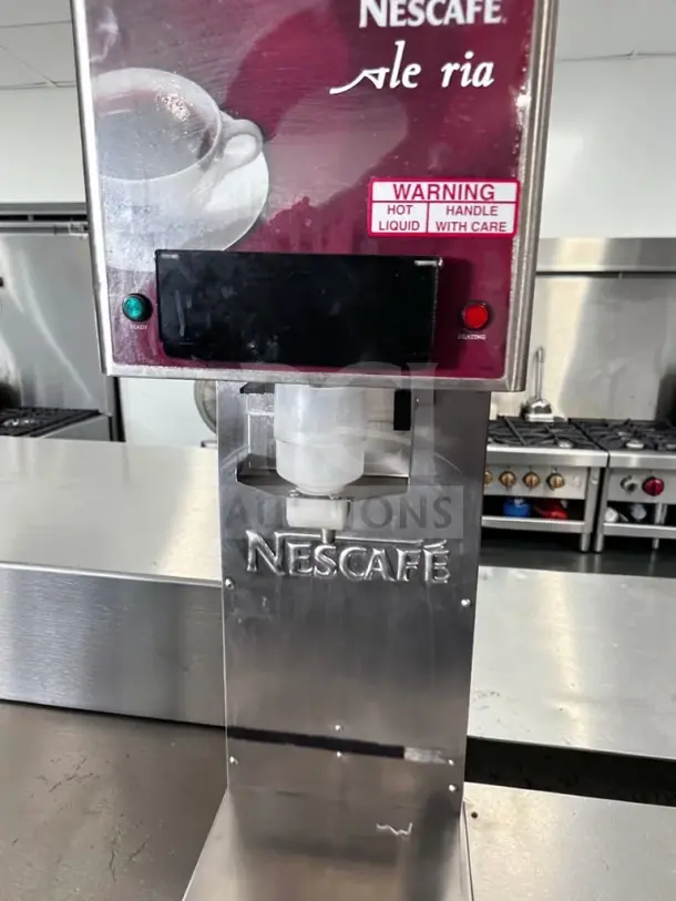 Optimal Condition Grindmaster-Cecilware JAVA 2QB dual-hopper coffee dispenser; regular & decaf; Nescafe branding; 120V; fully tested.