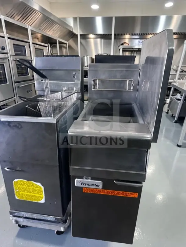 Frymaster PMJ145SC 16" gas fryer, 40-50 lb oil capacity, 104,300 BTU, tested, performance series, prime condition.