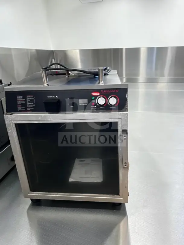 Hatco FSHC-6W1 Flav-R-Savor mobile heated holding cabinet, 6 pan capacity, insulated, 120V, NSF & UL listed, fully tested.